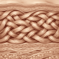 Supports the skin's own repair, exactly where the problem lives.